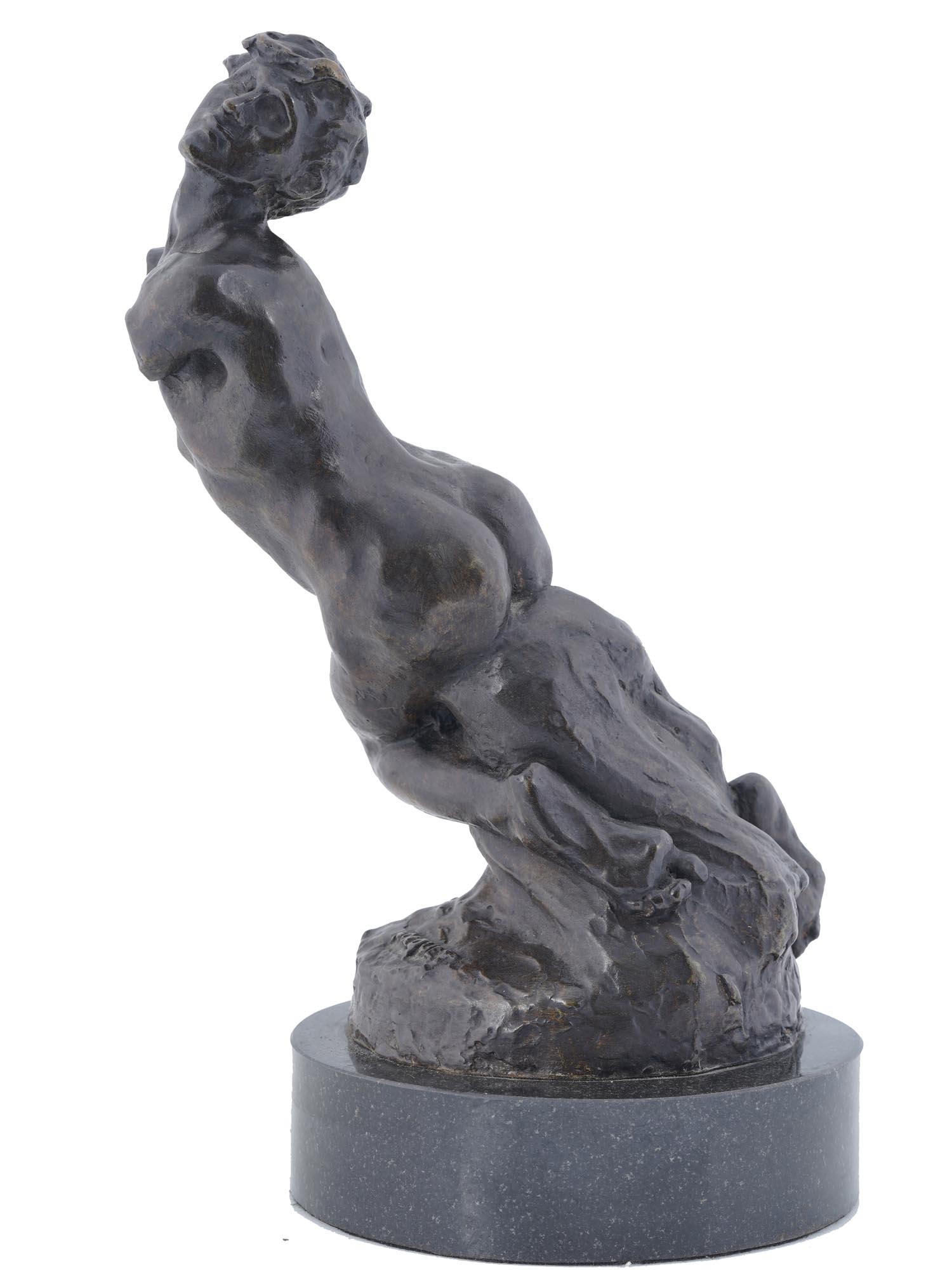 BRONZE SCULPTURE MALE NUDE PAUL ANGE NOCQUET PIC-1